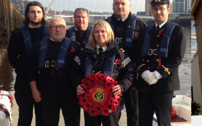 Maritime Volunteers pay respects afloat