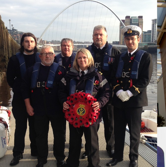 Maritime Volunteers pay respects afloat
