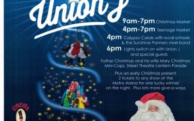 Union J fly flag at Blyth for Christmas