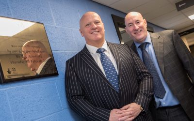 Rob shows his love on the rebound for Hadrian School