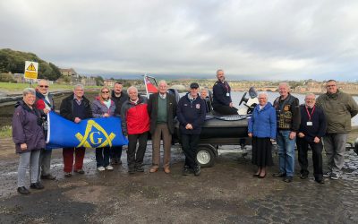 Funders Meet Their Boat At Seahouses and Berwick