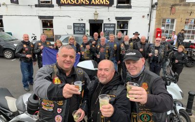 Motorcycling Masons Raise a Toast