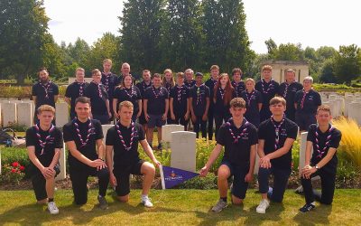 Scouts Pay Respects to Fallen Founder
