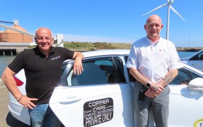 Carnival Sponsors Copper Cars Pull Up to Help